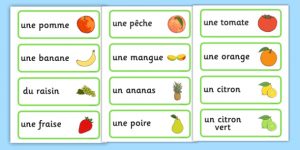 جميع اسماء الفوكه بالفرنسية مترجمة بالعربية Les Fruits تعلم