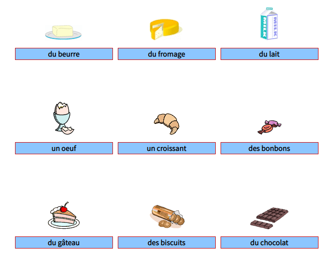 مفردات الطاعم بالفرنسية
